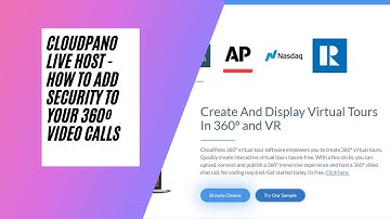 [New Feature] CloudPano Live Host - How To Add Security To Your 360º Video Calls