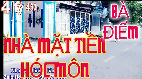 BÁN NHÀ MẶT TIỀN BÀ ĐIỂM HÓC MÔN PHAN VĂN HỚN NGUYỄN THỊ SÓC NHỰA THÔNG 8M Ở VÀ KINH DOANH SẦM UẤT