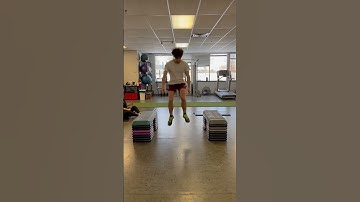 Lateral single leg stick on step with plio tuck jump