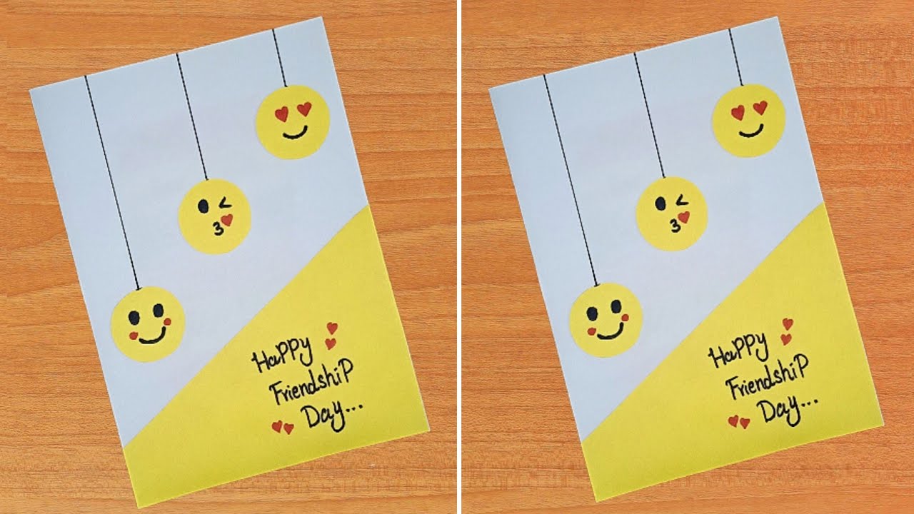 Cute🥰 Friendship Day Card idea / Easy Handmade Friendship Day Greeting ...