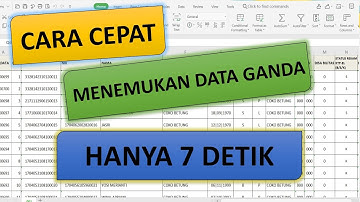 CARA CEPAT MENCARI DATA GANDA (menggunakan WPS Excel)