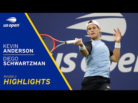 Diego Schwartzman vs Kevin Anderson Highlights | 2021 US Open Round 2