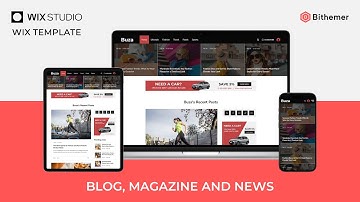 Wix template for monetized, subscription, personal blog/magazine/news #wix #wixstudio #wixtemplate