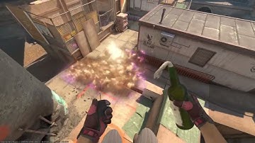 the old fashion way to molotov short on overpass cs2