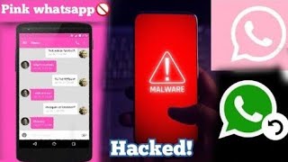 Dont install Pink whatsapp 👾👾|Android Virus #pinkwhatsapp #whatsappHack #hackwhatsapp screenshot 1