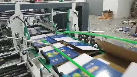 YDM corrugated 3 ply B flute box folder gluer machine