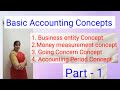 Accounting Concepts Basic Accounting Concepts | Class 11