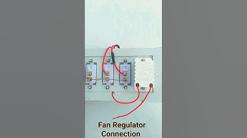Fan Regulator Connection #regulator #shorts #shortvideo