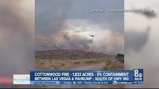 UPDATE: Temporary flight restriction issued for McCarran International Airport over Cottonwood Fire