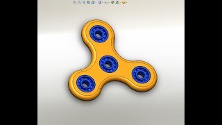 How to Design Fidget Spinner in SolidWorks - Part 1