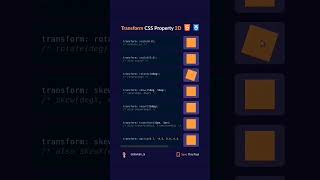 Transform CSS Property 2D. #coding #htmlcss #htmlcssjavascript #code #html #frontend #coder