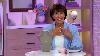Celebrity Diamonique x Kathy Levine Friendship Circle Two Tone Necklace, SS on QVC Net Worth