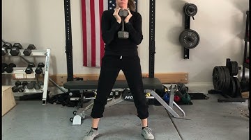 Goblet squat 3 second eccentric