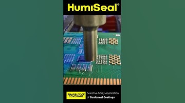 Selective Spray Application of Conformal Coatings Using Sharp Edge Coverage Technology #shorts