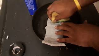 How to remove ink from a Pay Check