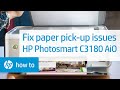 Fixing Paper Pick-Up Issues | HP Photosmart C3180 All-in-One Printer | HP