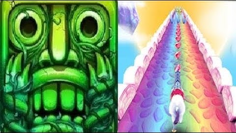 Temple Run 2 vs My Little Unicorn Runner 3D 2