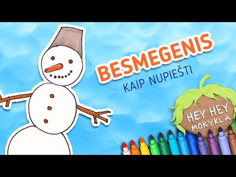 Video: Kaip Nupiešti Sniegą