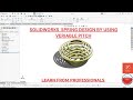 How to Create a Variable Pitch Spring in SOLIDWORKS | Spring Design Tutorial