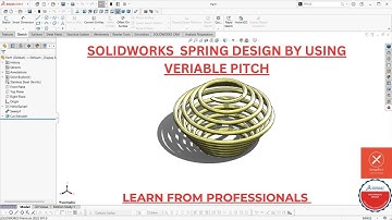 How to Create a Variable Pitch Spring in SOLIDWORKS | Spring Design Tutorial