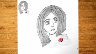 تعلم الرسم|رسم بنت بشعر قصير  بطريقة بسيطةLearn to draw| draw a girl with short hair in a simple way