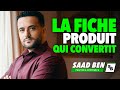 Comment rdiger une fiche produit parfaite qui vend   saad ben mentor ecommerce