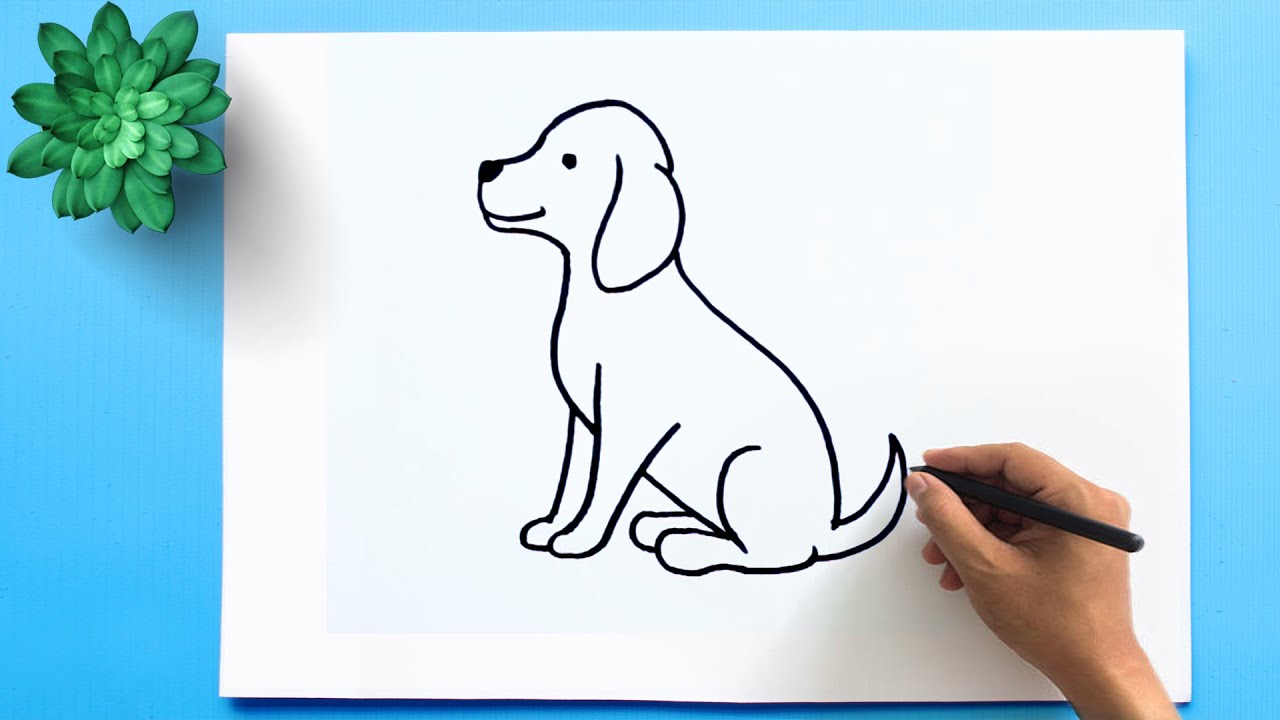 How To Draw An Easy Dog, Step by Step, Drawing Guide, by Dawn - DragoArt