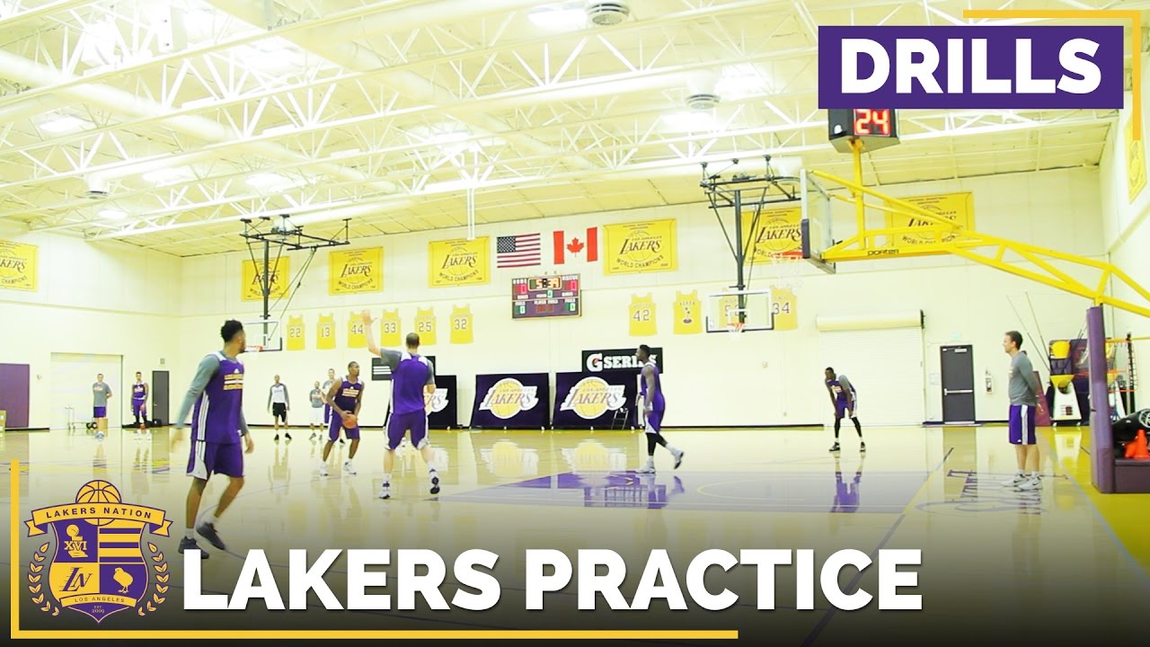 Lakers 50 Offensive Drills (Raw Footage) YouTube
