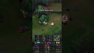 Kai'Sa SOLO KILLS Lux | KR Master Patch 26.12 #shorts