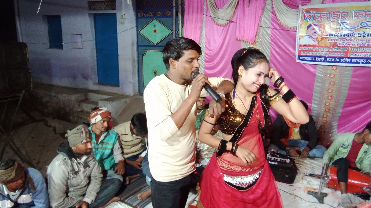 gayak 🎤Arvind🎶Yadav(ने)गाया//सेक्सी//रसिया//पूजा//डांसर(के)साथ//में