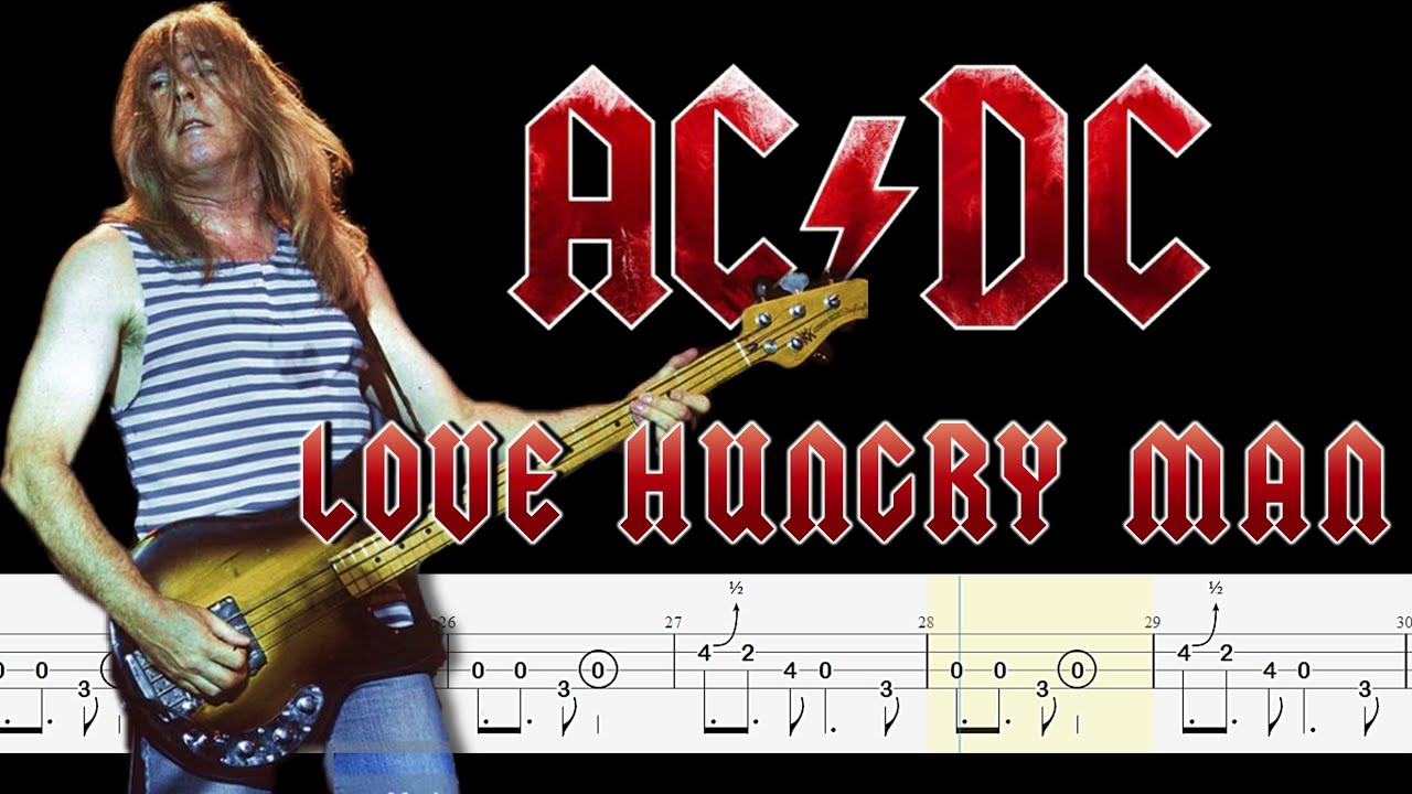 AC/DC - Love Hungry Man (Bass Tabs) By @ChamisBass #acdcbass # ...