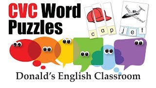 CVC Word Puzzles - 80 Words - Donald's English Classroom