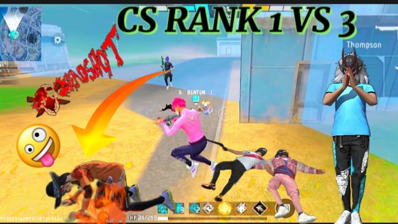 FREE FIRE VIDEO | CS RANK 1 VS 3 | 🥵😰 #video #viral #trinding # ...