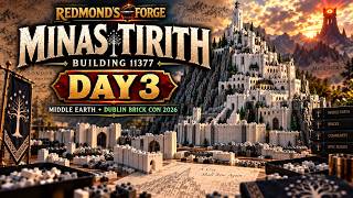 LEGO Minas Tirith 11377 Build Day 3 | Bags 7 & 8 | The White City Takes Shape!