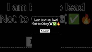 Not A Slave☠️🔥✅