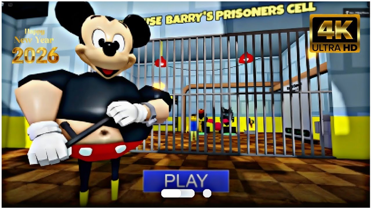 NEW! MICKEY MOUSE! BARRY'S PRISON RUN! OBBY! FULL WALKTHROUGH GAMEPLAY ...