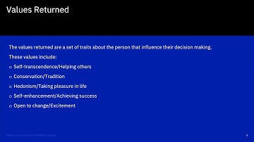 IBM Watson Personality Insights overview
