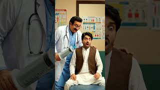 😂 Doctor Ne Aisa Ilaaj Kiya Ke Mareez Bhaag Gaya!#ComedyShorts #DoctorComedy #PakistaniComedy #Viral