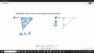 Example: Ordering Sides of a Triangle Given Angles