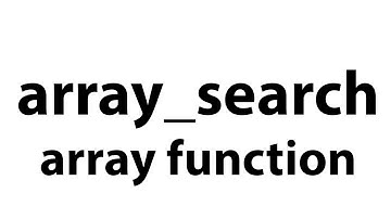array_search   array function in php