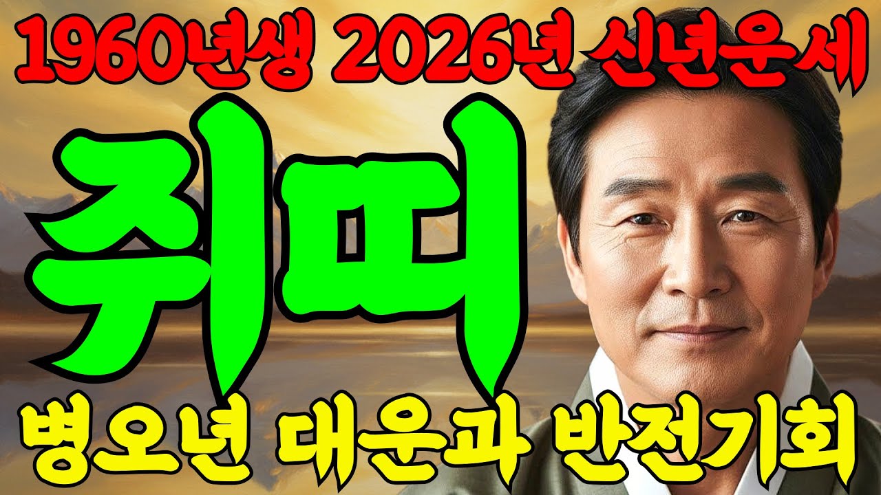 60년 경자생 쥐띠 2026년 눈물납니다! 2026년에 찾아오는 쥐띠 인생역전의 기회! 이번에 놓치면 10년 후회합니다! #신년운세#쥐운세#경자생 쥐띠 신년운세
