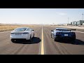 Chevrolet Corvette C8 ZR1 vs Tesla Model S Plaid Track Pack 0-200 MPH Acceleration Comparison