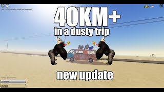 reaching 40km+ in a dusty trip