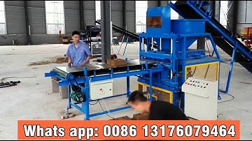 QT4-10 4 pcs per mold automatic control hydraulic press lego brick machine