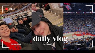 Life in canada 🇨🇦🇵🇰 Raptors game+ snow fall