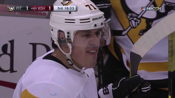 Mark Borowiecki Takes Cross-Check To The Face From Evgeni Malkin 