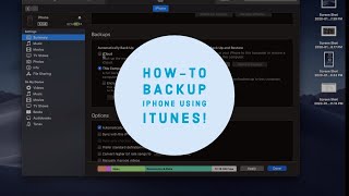 How to backup iPhone with iTunes MacOS Mojave (or earlier) & Windows PC!