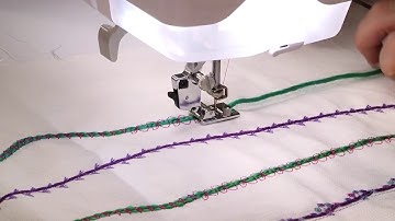 How To Do A Couching/Braiding Stitch On A Sewing Machine