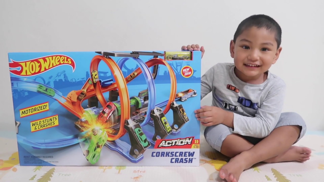 Hot Wheels Corkscrew Crash YouTube
