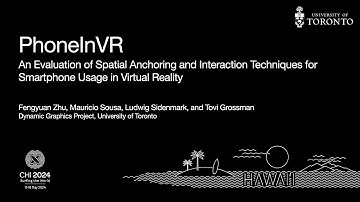 PhoneInVR: An Evaluation of Spatial Anchoring and Interaction Techniques for Smartphone Usage in VR